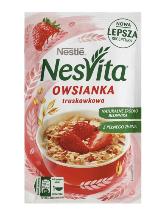 Каша Несвіта зі шматоч полуниці 45г